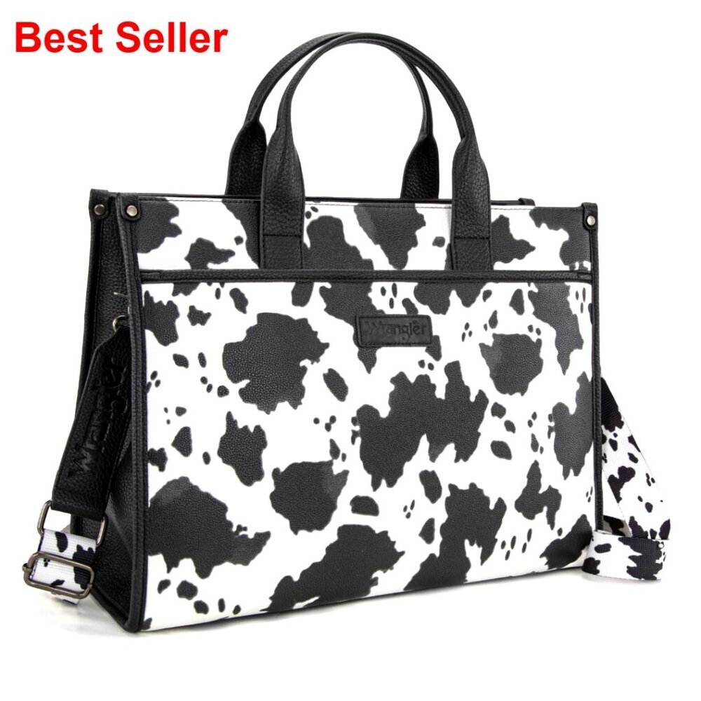 Vintage Leather Laptop Tote Bag with Adjustable Strap for 15.6 Inch
